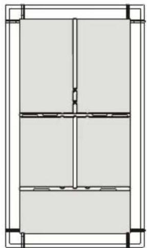 FRIGIDAIRE FFU14F7HB - Exemples de positionnements de diviseurs de congélateurs verticaux : - 1