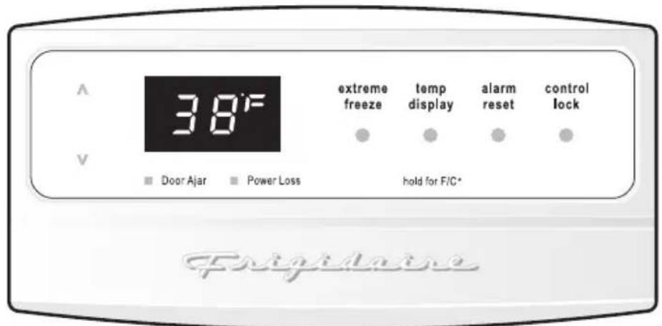 FRIGIDAIRE FFU14F7HB - Commande de température électronique de luxe (certains modèles verticaux sans givre) - 1