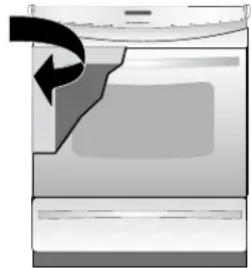 FRIGIDAIRE FGES3065PB - Emplacement de la plaque signaletique - 1