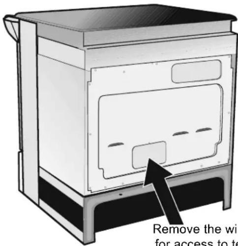 FRIGIDAIRE FGES3065PB - Access to Terminal Block &amp; Grounding Strap (U.S.A.) - 1