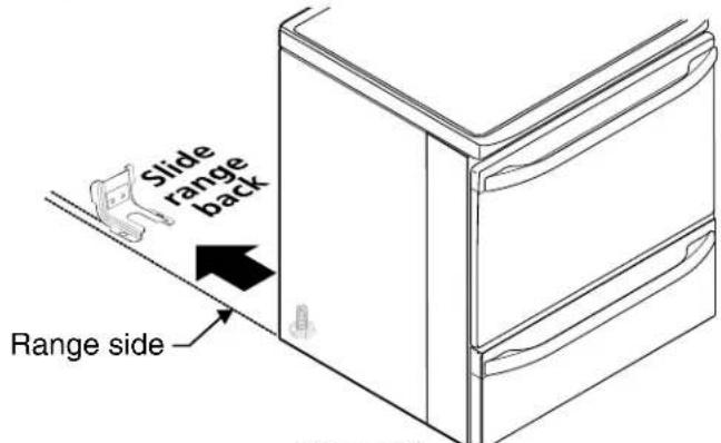 FRIGIDAIRE FGES3065PB - FASTEN BRACKET (WALL OR FLOOR MOUNTING) - 2