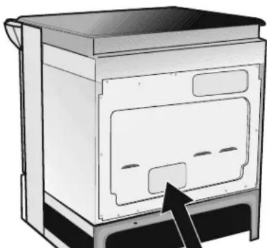 FRIGIDAIRE FGES3065PB - Acceso al bloque de terminales y brounte de tierra (E.E. U.U.) - 1
