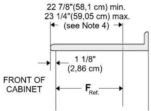 FRIGIDAIRE FGES3065PB - Cabinet Dimensions - 3