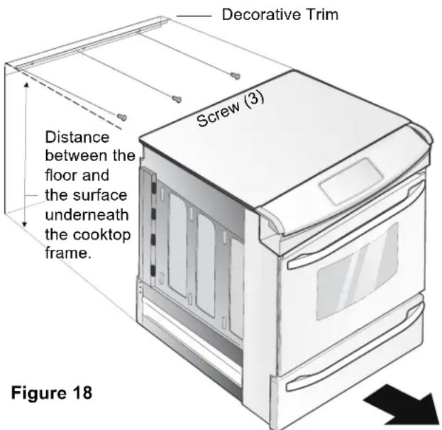 FRIGIDAIRE FGES3065PB - Decorative Rear Trim Installation (some models) - 1