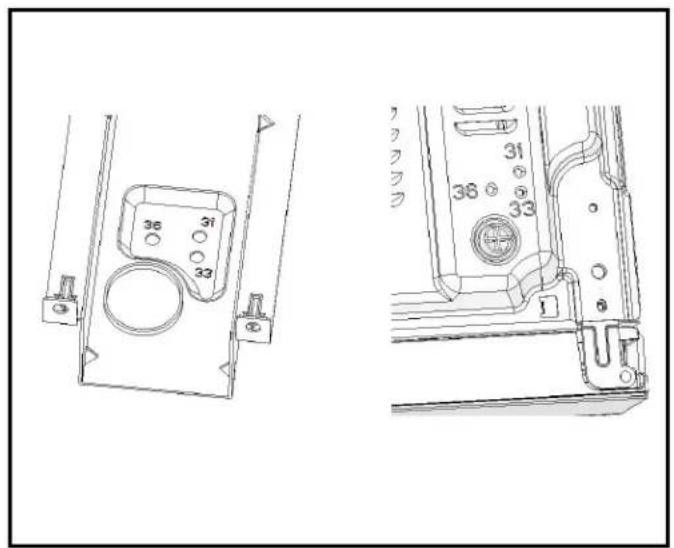 FRIGIDAIRE MWTK30FGUF - Rail de montage inférieur - 3