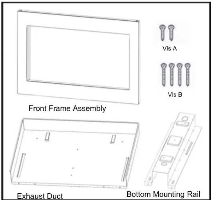 FRIGIDAIRE FMTK3027AW - OUVERTURE DE L'ARMOIRE OU DU MUR - 1