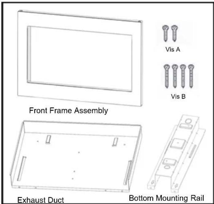FRIGIDAIRE FMTK3027AS - OUVERTURE DE L'ARMOIRE OU DU MUR - 1