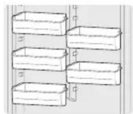 FRIGIDAIRE FFFH20D1RW - Balconnets réglables (certains modèles de verticaux) - 1