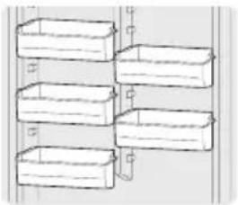 FRIGIDAIRE FFFU14F1RW - Balconnets réglables (certains modèles de verticaux) - 1
