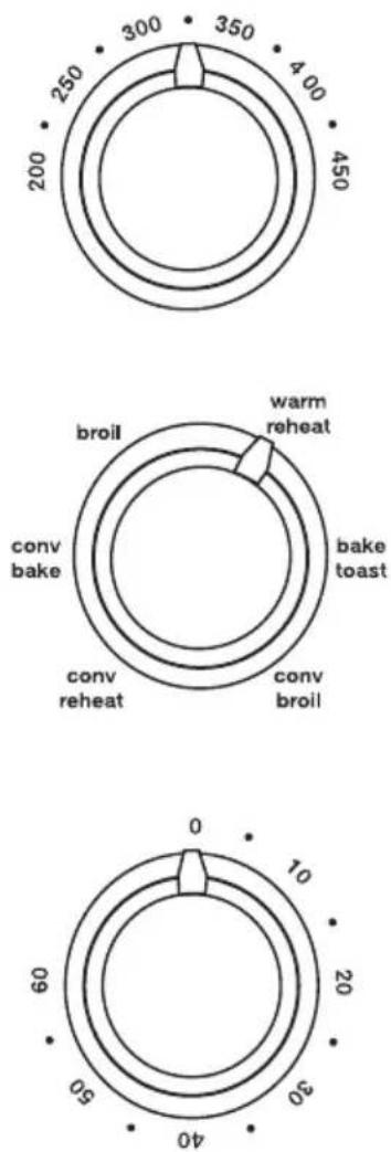 FRIGIDAIRE FRCN06K5NS - Réglage des commandes du four - 1