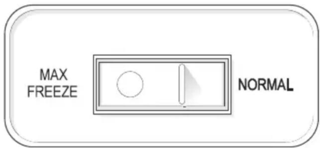 FRIGIDAIRE FCCS181QW - Interrupteur MaxFreeze (Congélation maximum) (certains modèles de congélateurs horizontaux) - 1