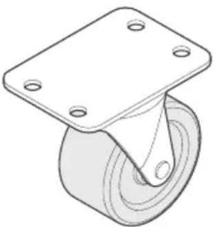 FRIGIDAIRE FCCS181QW - Quatre (4) roulettes pivotantes - 1