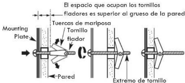 FRIGIDAIRE LFMV1846VF - Para utilizar tornillos de fiador: - 1