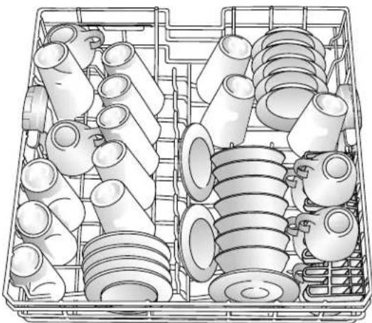 FRIGIDAIRE PLD4460REC - place settings standard loading pattern. - 1