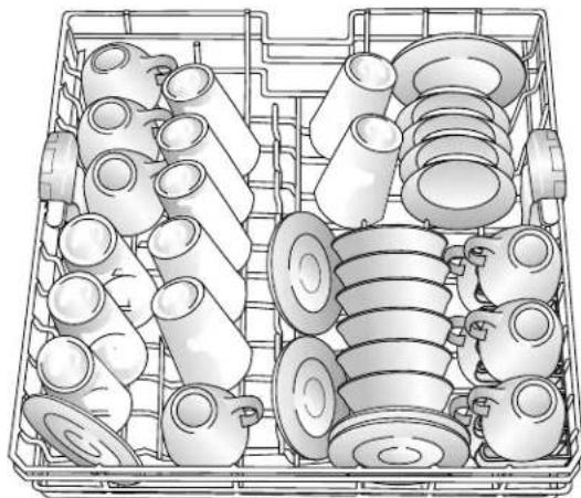FRIGIDAIRE PLD4460REC - Loading the Top Rack - 2