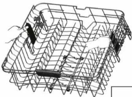 FRIGIDAIRE FGHD2491LW - Panier supérieur régable (certains modèles) - 1