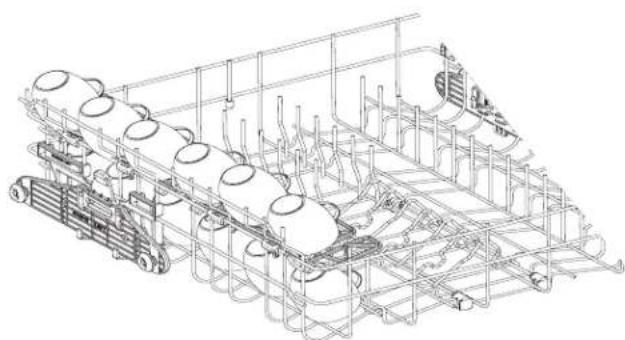 FRIGIDAIRE FGBD2435NF - Tiges à bols - 2