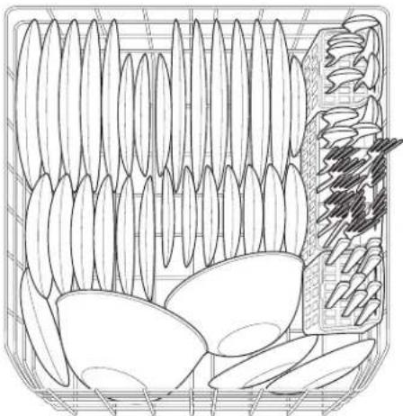 FRIGIDAIRE FGHD2455LB - Préparation et chargment de la vaisselle - 1