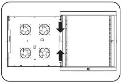 Tripp Lite SmartRack SRX12UBFFD - Cómo invertir las puertas - 1
