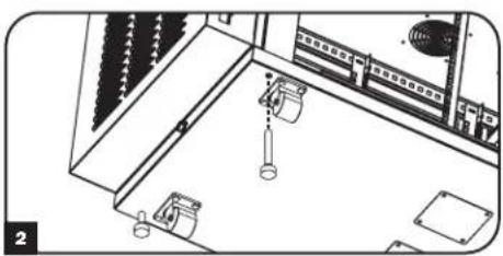 Tripp Lite SmartRack SRX12UBFFD - Installing Levelers - 2