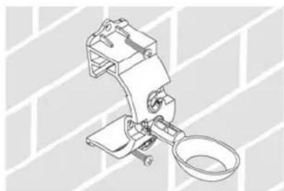 RAIN BIRD WR2 - Collegare la staffa ad una superficie piatta - 1