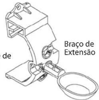 RAIN BIRD WR2 - Componentes da Montagem do Suporte do Sensor: - 1