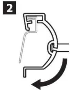 RAIN BIRD WR2 - Conexión del soporte a una canaleta. - 2