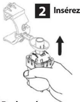 RAIN BIRD WR2 - Installation de la sonde dans le support de fixation. - 1