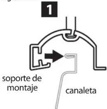 RAIN BIRD WR2 - Conexión del soporte a una canaleta. - 1