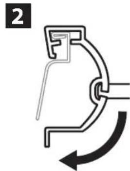 RAIN BIRD WR2 - Fixar o suporte a uma goteira - 2