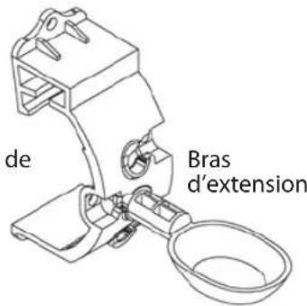 RAIN BIRD WR2 - Composants du support de fixation de la sonde: supp - 1