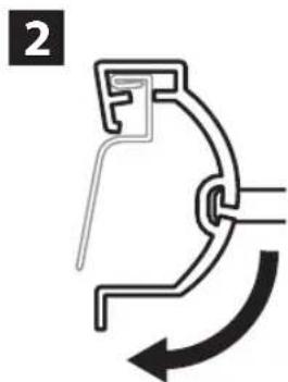 RAIN BIRD WR2 - Fixation du support sur une gouttière - 2