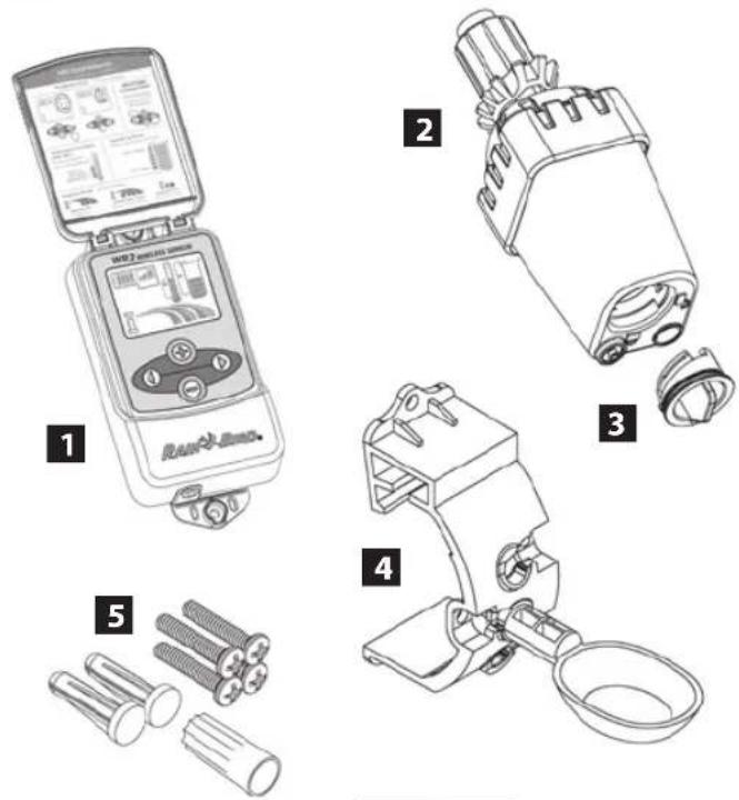RAIN BIRD WR2 - Composants de la sonde WR2 - 1