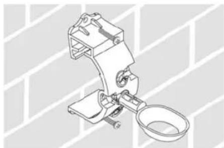 RAIN BIRD WR2 - Conexión del soporte a una superficie plana. - 1