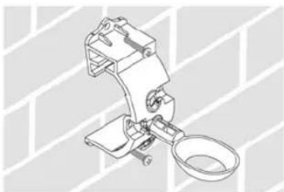 RAIN BIRD WR2 - Fixar o suporte a uma superficie plana - 1