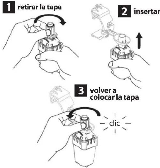 RAIN BIRD WR2 - Instalación del sensor en el soporte de*fijación. - 1