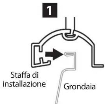 RAIN BIRD WR2 - Collegare la staffa ad una grondaia - 1