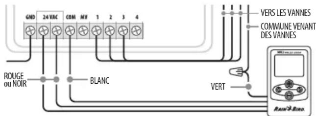 RAIN BIRD WR2 - Programmateurs dépourvus d'entrées de sonde (avec ou sans démarrage de pompe/vanne générale) - 1