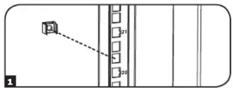 Tripp Lite SmartRack SRWX12USNEMA - Pour enlever les écrous à cage, inverser les étapes 1 à 3 - 1