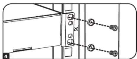 Tripp Lite SmartRack SRWX12USNEMA - Instalación o extracción de las tuercas de jaula - 4