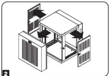 Tripp Lite SmartRack SRWX12USNEMA - Reversing the Enclosure - 1