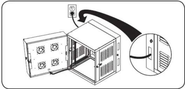 Tripp Lite SmartRack SRWX12USNEMA - Power Cord Routing - 1
