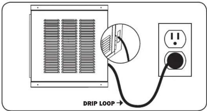 Tripp Lite SmartRack SRWX12USNEMA - Creating a Drip Loop - 1