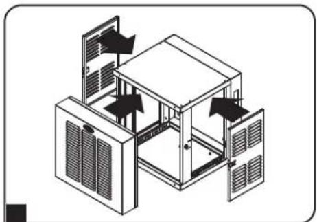 Tripp Lite SmartRack SRWX12USNEMA - Reversing the Enclosure - 3