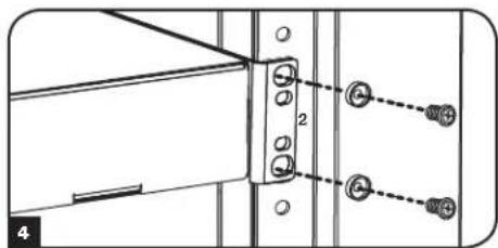Tripp Lite SmartRack SRWX12USNEMA - Autre possibilité de montage : rail de fixation avec troughs taraudés - 4