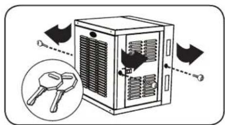 Tripp Lite SmartRack SRWX12USNEMA - Door Locks - 1