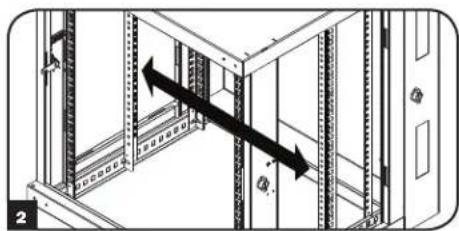 Tripp Lite SmartRack SRWX12USNEMA - Autre possibilité de montage : rail de fixation avec troughs taraudés - 2
