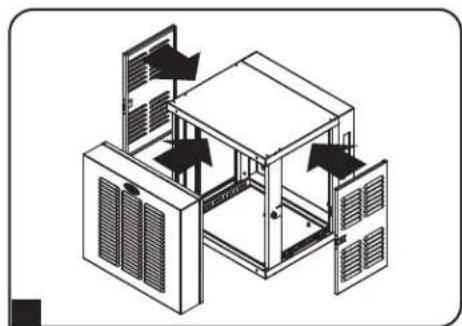 Tripp Lite SmartRack SRWX12USNEMA - Inversión del Gabinete - 3