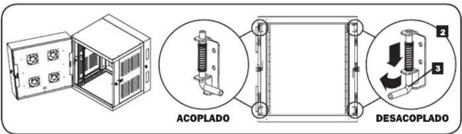 Tripp Lite SmartRack SRWX12USNEMA - Inversión de la Puerta del Gabinete - 1