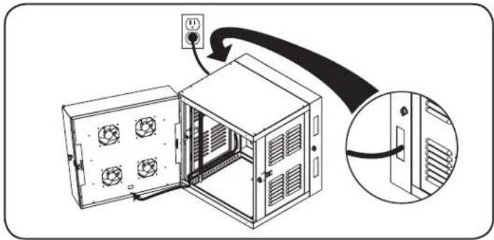 Tripp Lite SmartRack SRWX12USNEMA - Tendido del Cable de Alimentacion - 1